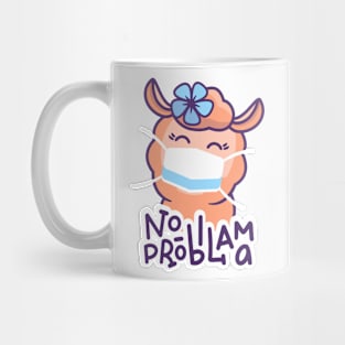 Cute Llama No Probllama Mug